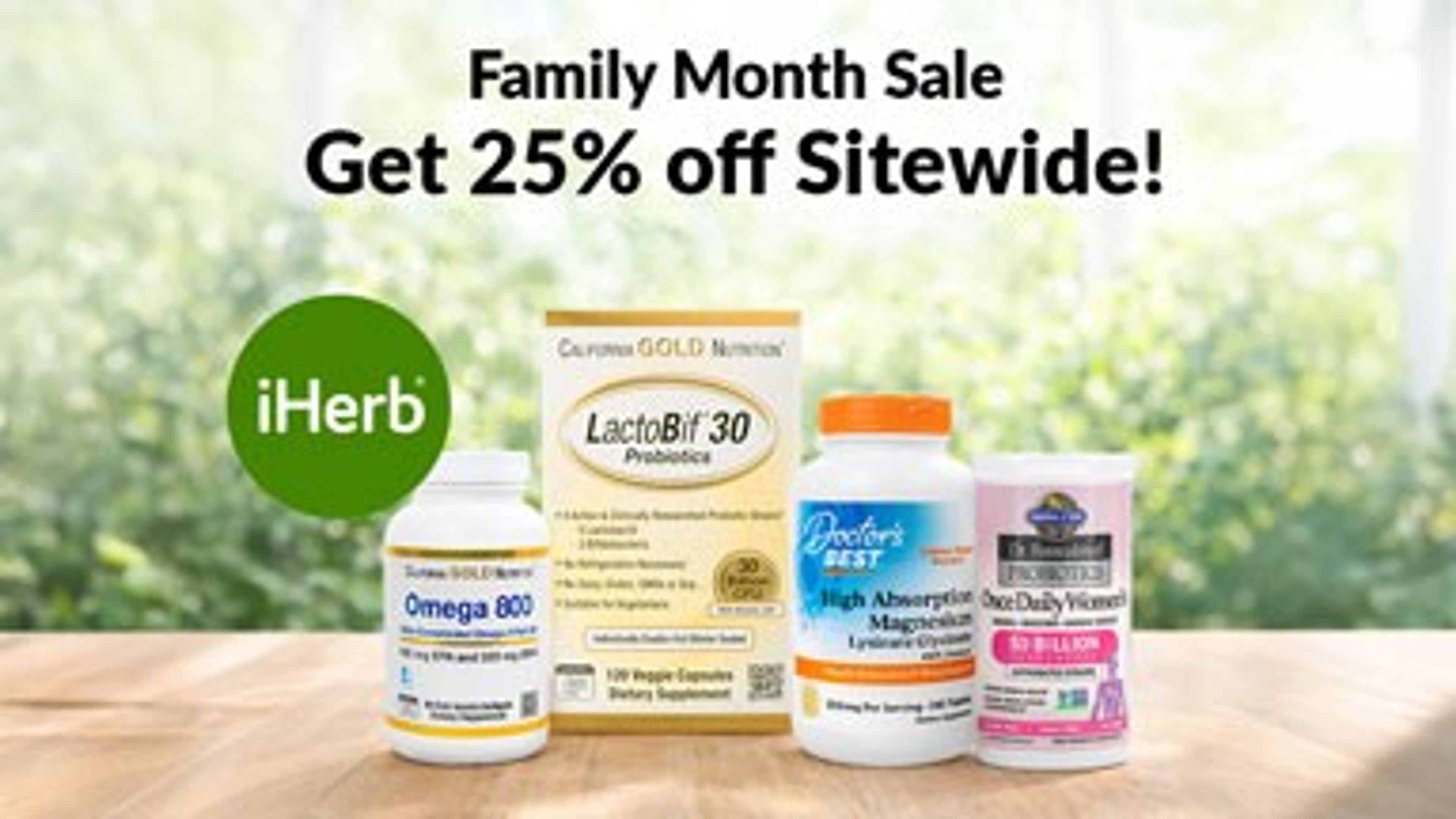 iHerb Family Month Sale Banner