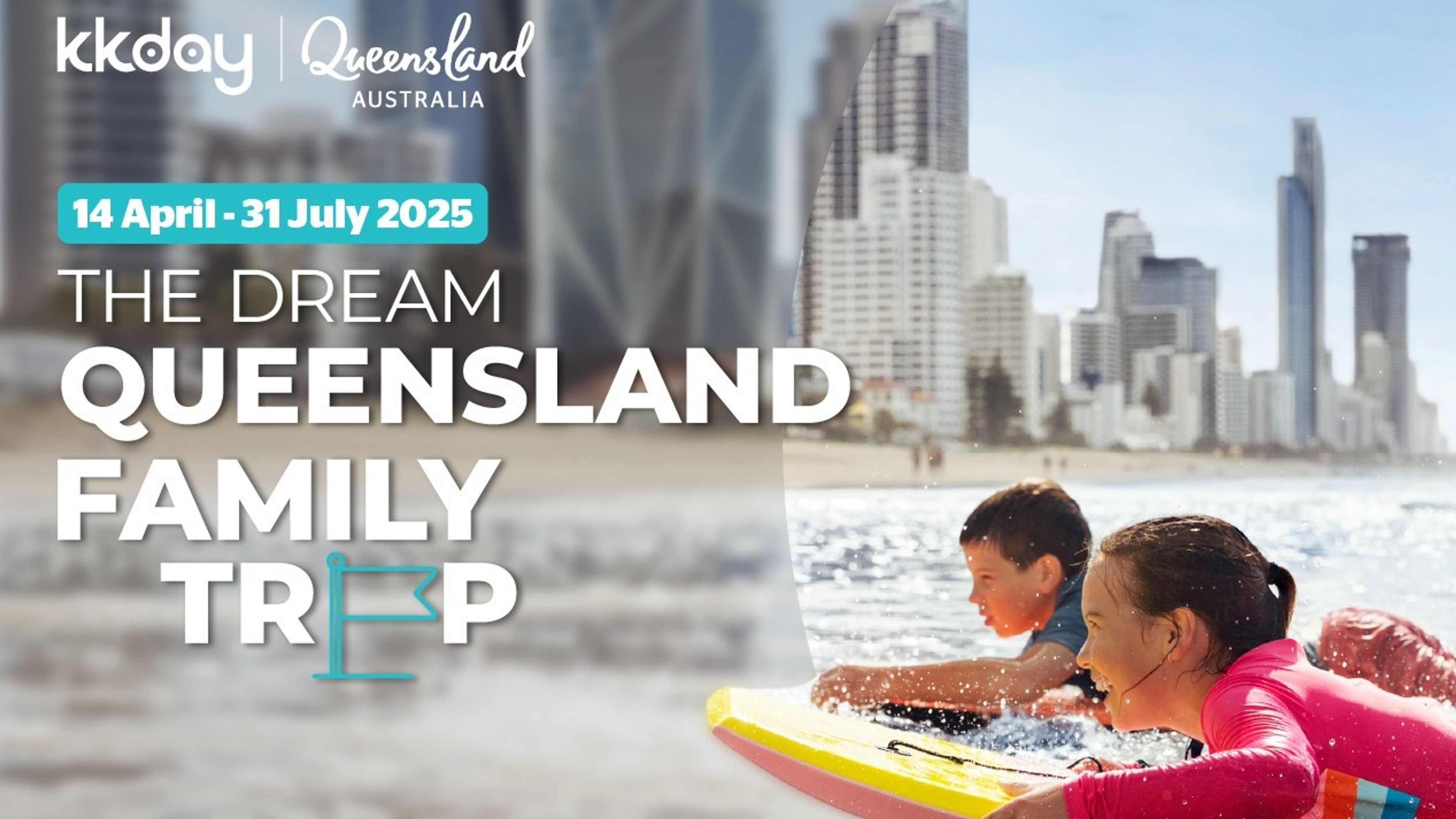 KKday banner image of Australia Queensland Family Trip.