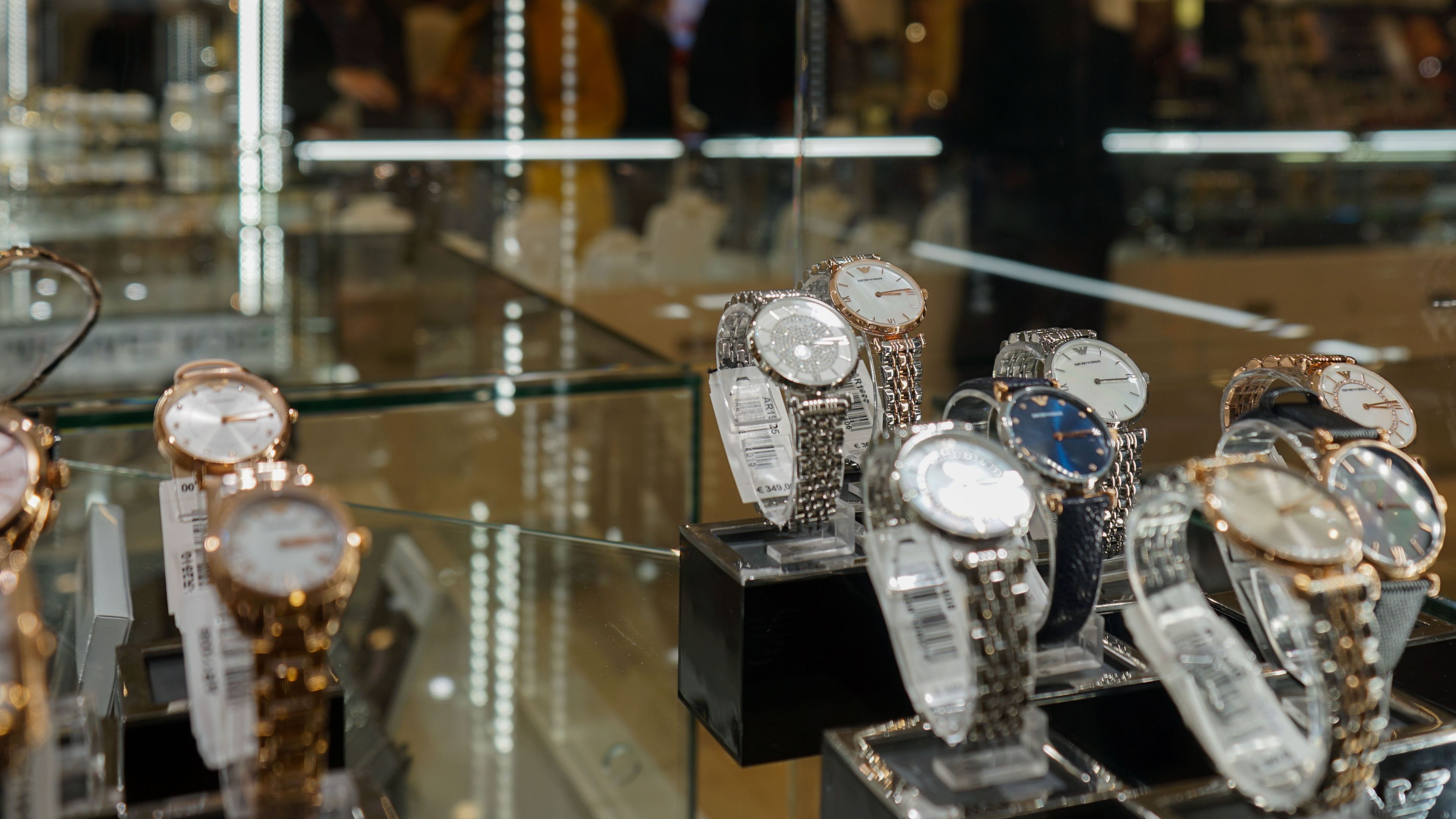 A row of watches 