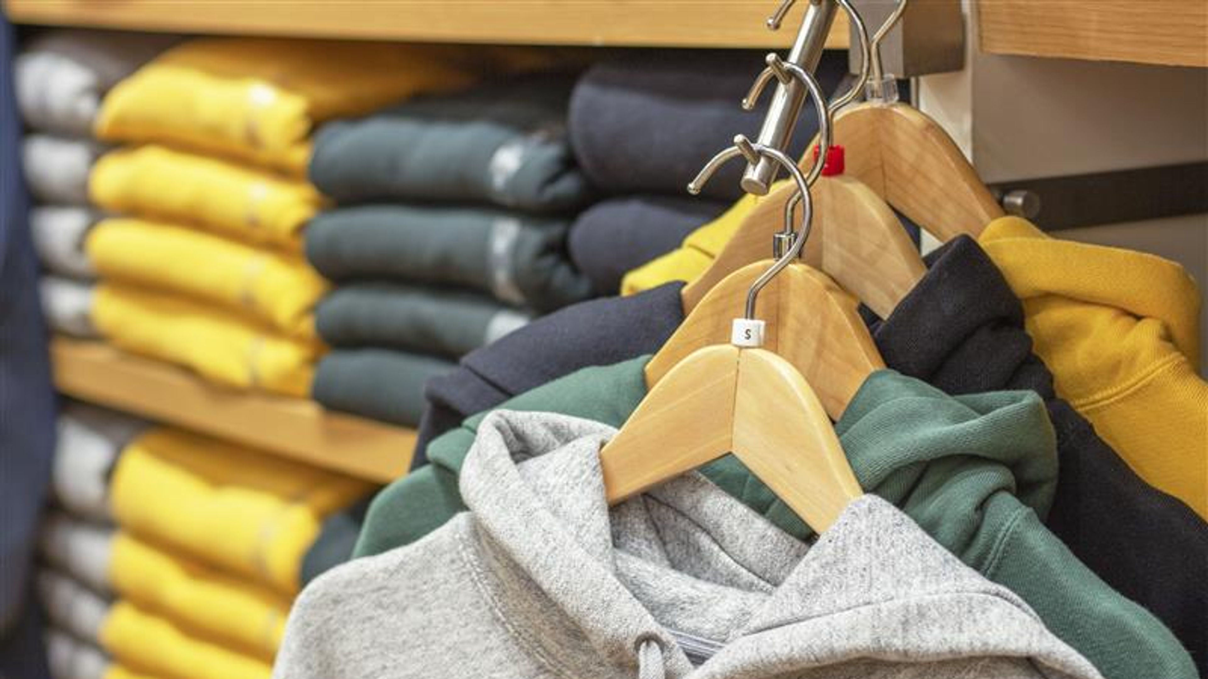Hoodie hang on hangers