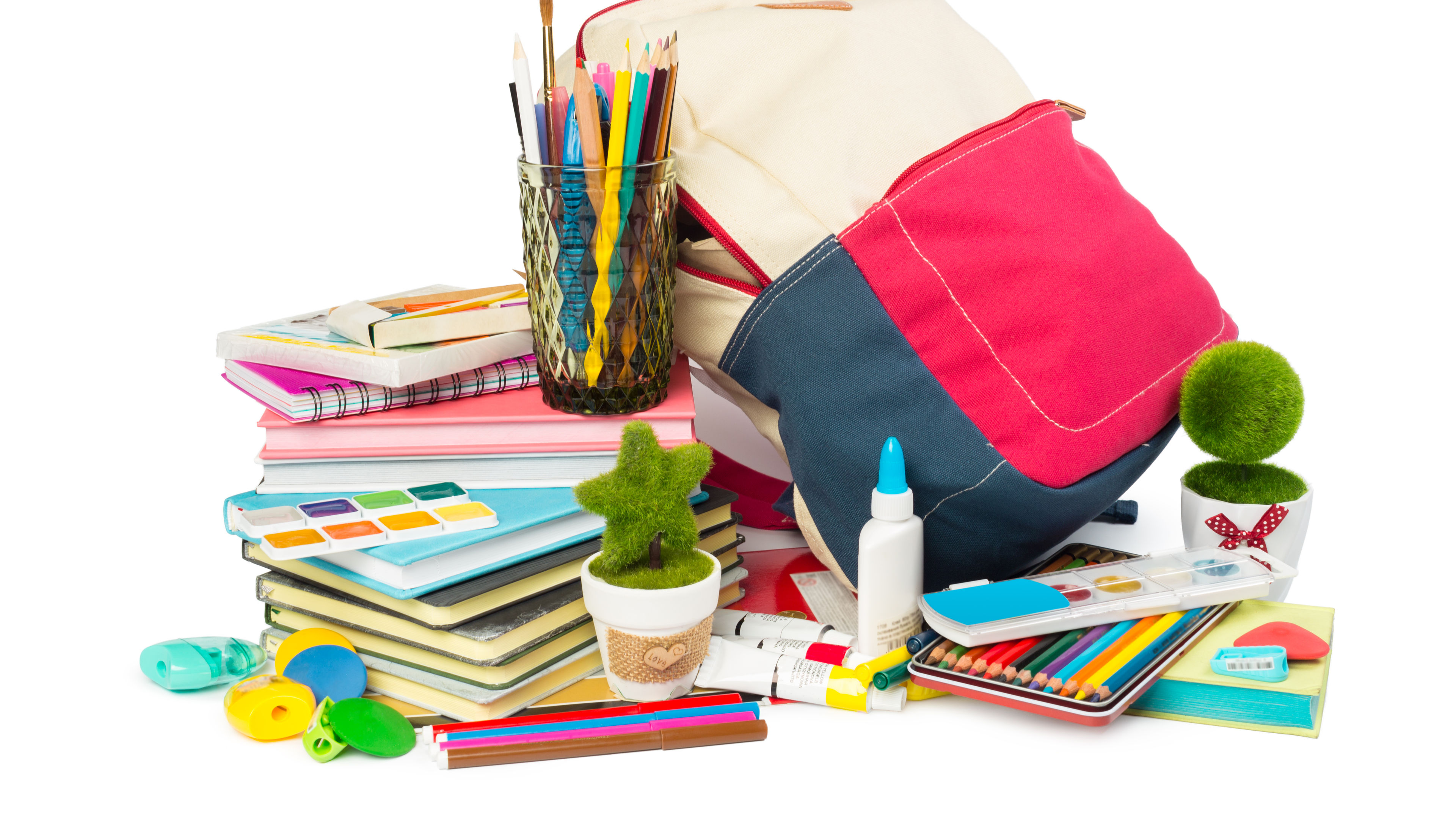 Various school essential items 