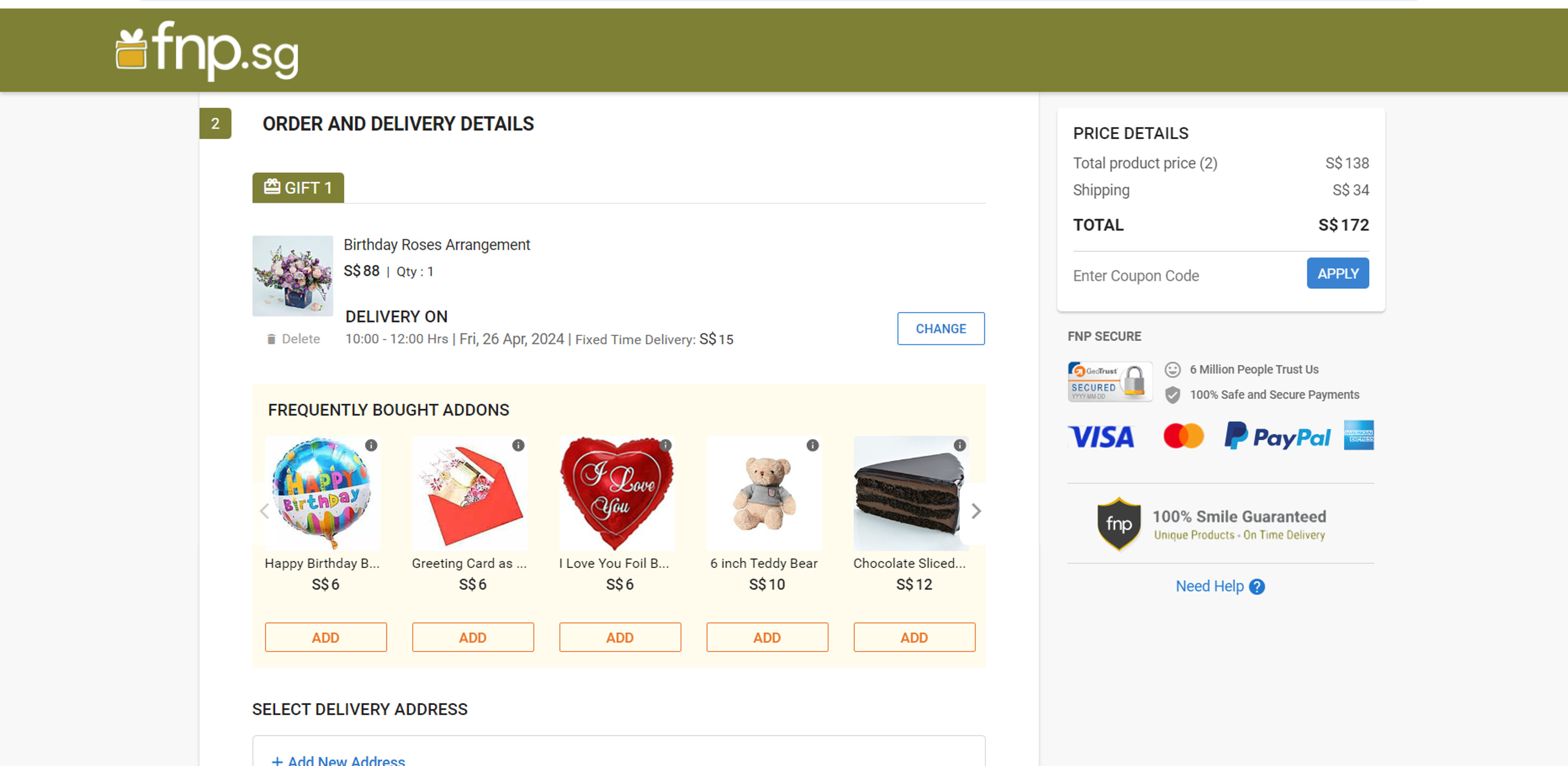 How to use coupon for FNP

