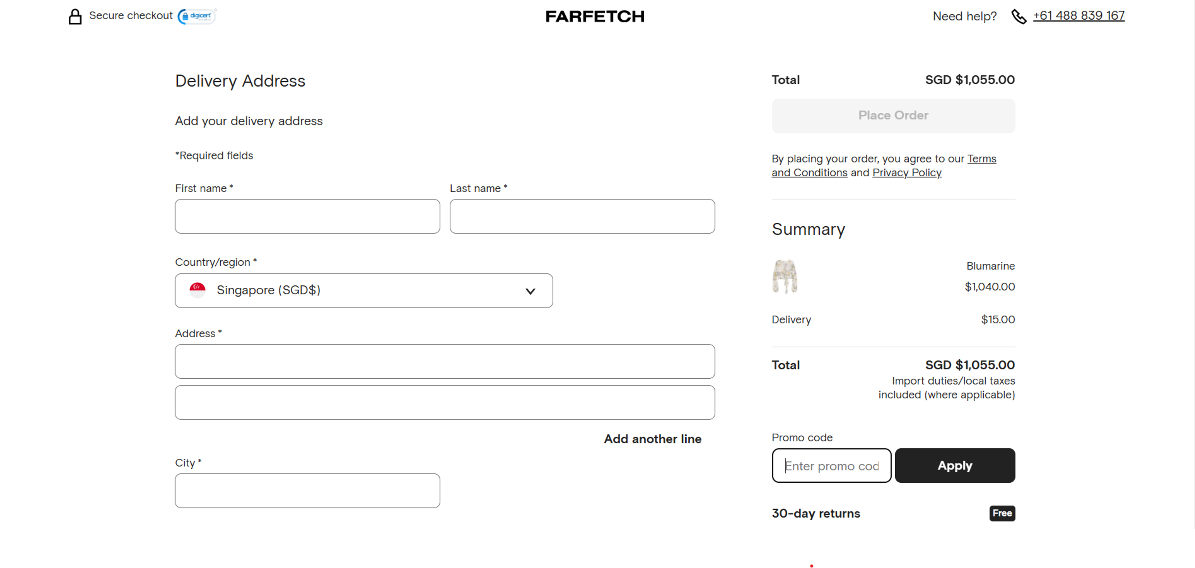 How to use coupon for Farfetch