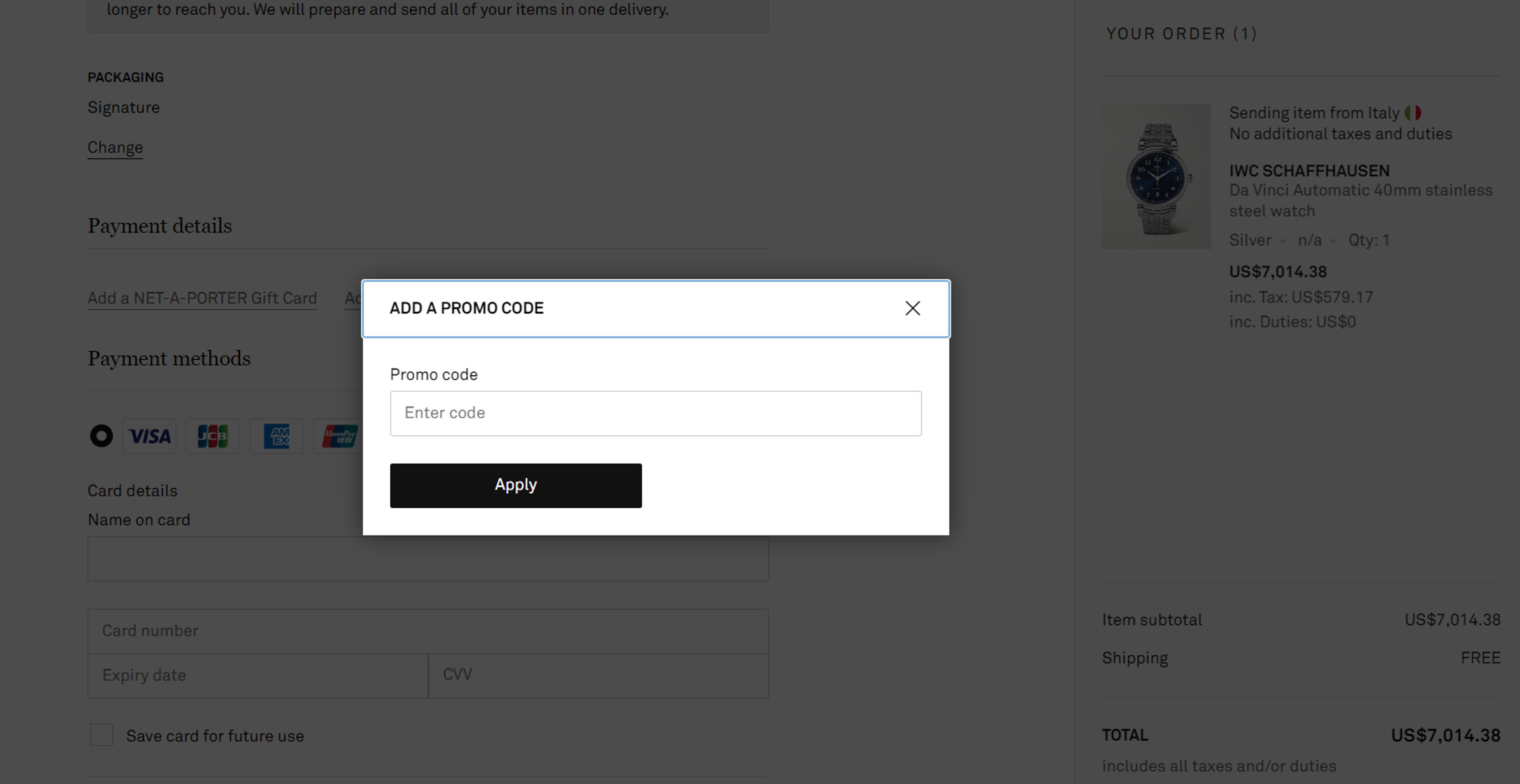 How to use coupon for Net-a-Porter